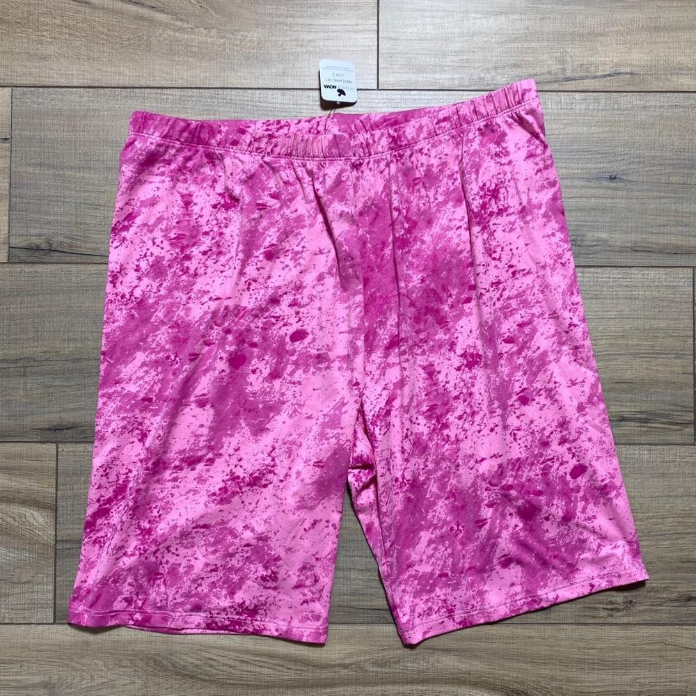 Fashion Nova Womens Printed Pull On Shorts Size 2X Pink‎